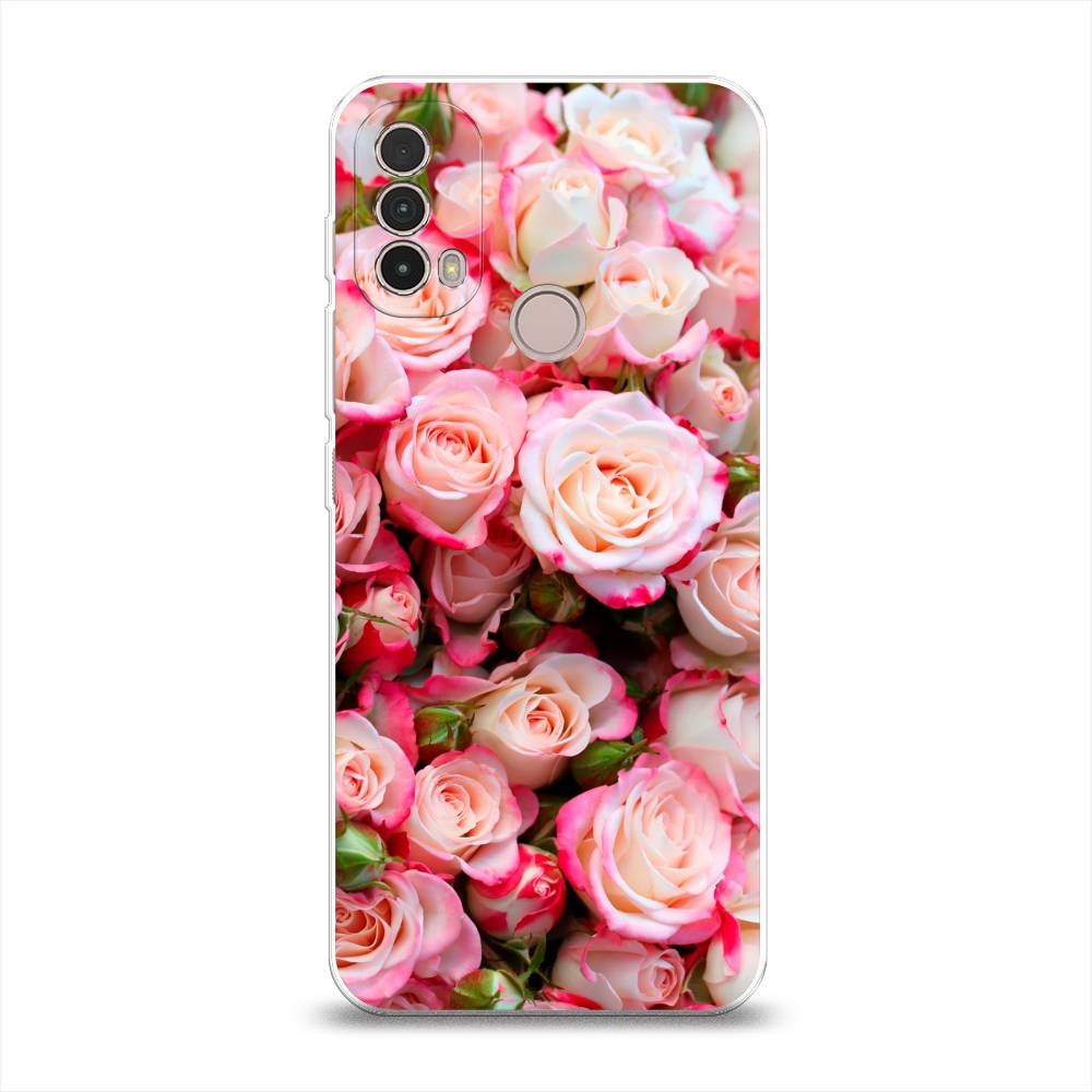 

Чехол на Lenovo K14 Plus "Много роз", Розовый, 243650-2