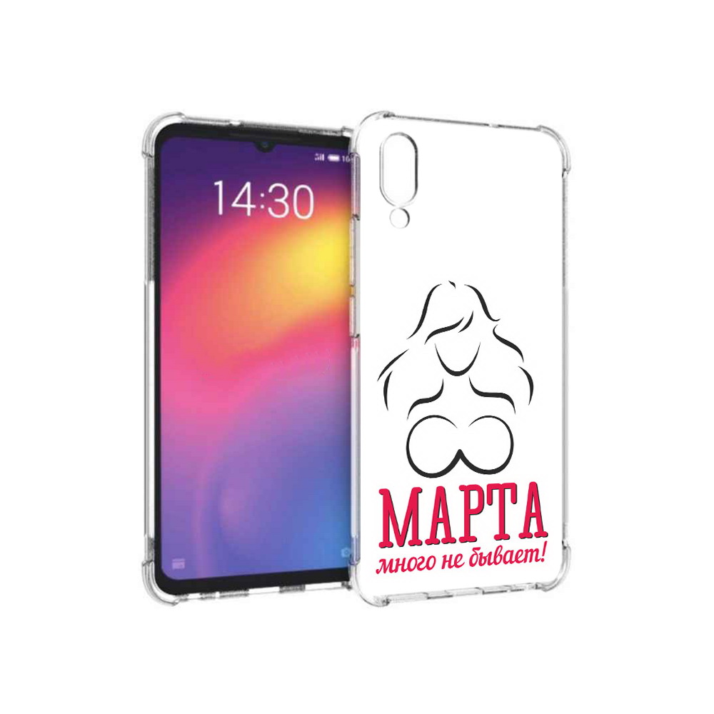 

Чехол MyPads Tocco для Meizu Note 9 8 марта много не бывает (PT134513.88.17), Прозрачный, Tocco