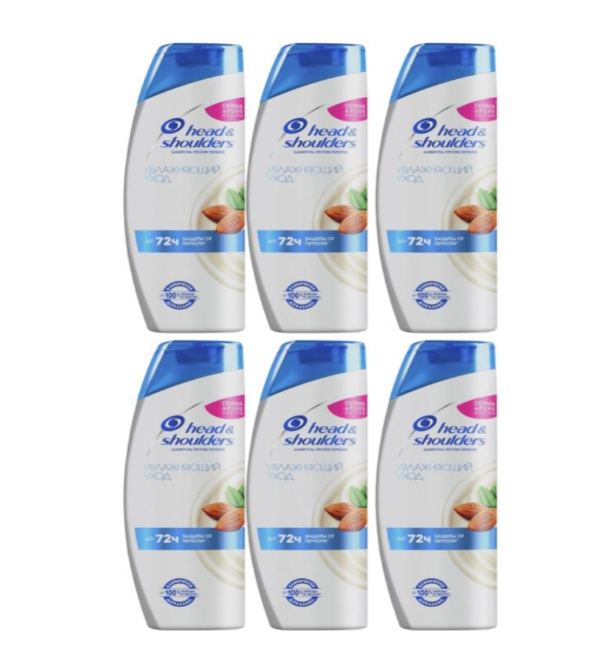 

Шампунь Head & Shoulders Увлажняющий уход против перхоти 6х400 мл