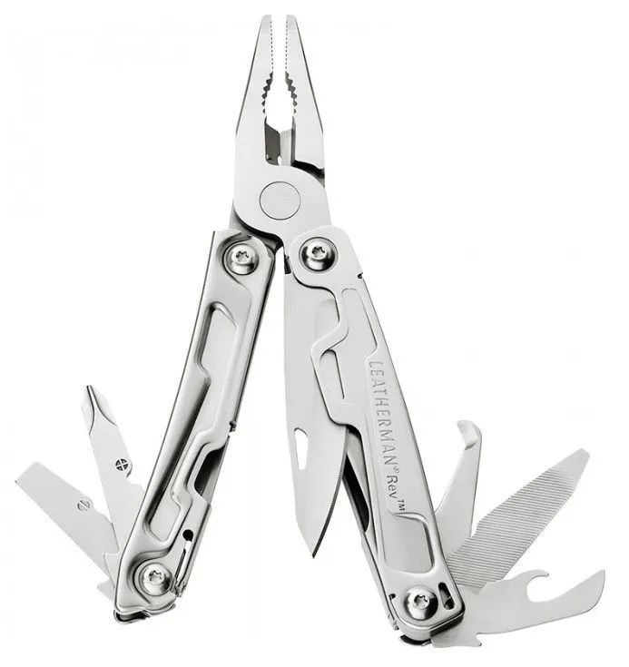 Мультитул Leatherman Rev, 14 функций, 97 мм, серебристый, 832130