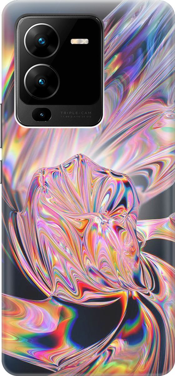 Силиконовый чехол на Vivo V25 Pro 5G с принтом 