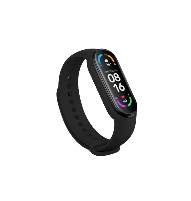 

Ремешок для Xiaomi Mi Band 5 и Mi Band 6, для фитнес-браслета Ми Бэнд, Черный