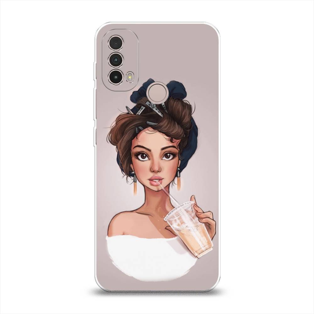 

Чехол на Lenovo K14 Plus "Девушка с фраппе", Серый, 243650-6