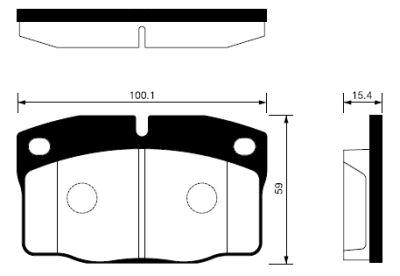 

Колодки Дисковые Пер. Opel Kadett 1.2-1.7d 83-91/Ascona 81-88 Sangsin brake S Sp1258