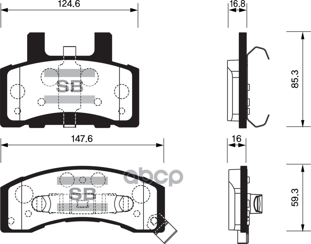 

Колодки Дисковые Передние Cadillac Escalade, Chevrolet Avalanche/Silverado/Tahoe 9 Sp1288