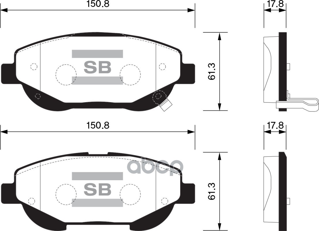 

Sp1579_колодки Дисковые Передние! Toyota Avensis/Verso 2.2d 09> Sangsin brake арт. SP1579