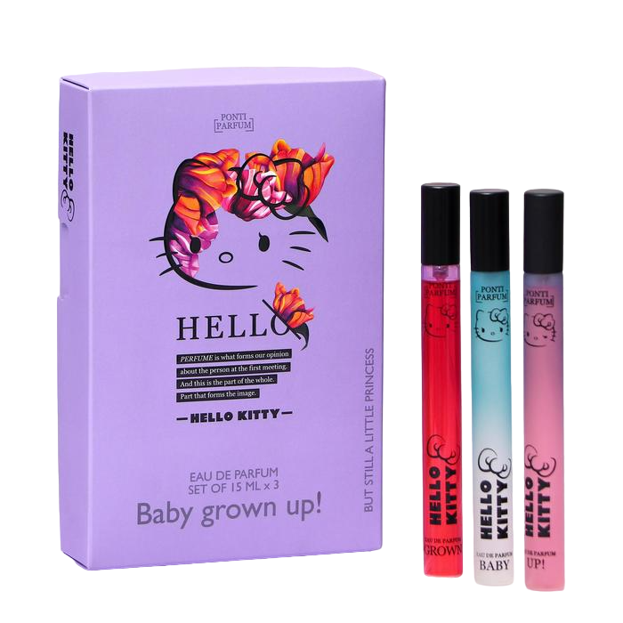 

Парфюмерная вода Hello Kitty "BABY GROWN UP!", 3*15 мл