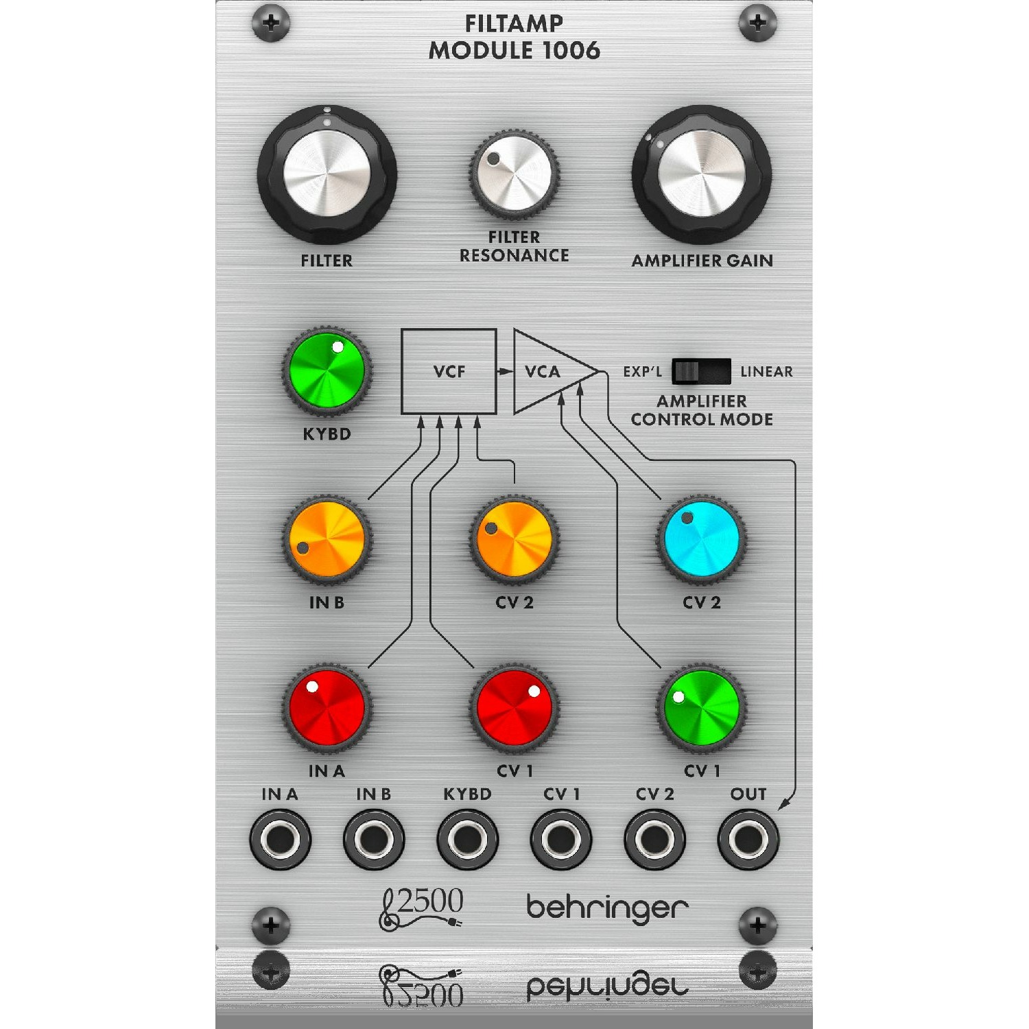 

Модульный синтезатор Behringer FILTAMP MODULE 1006, FILTAMP MODULE 1006