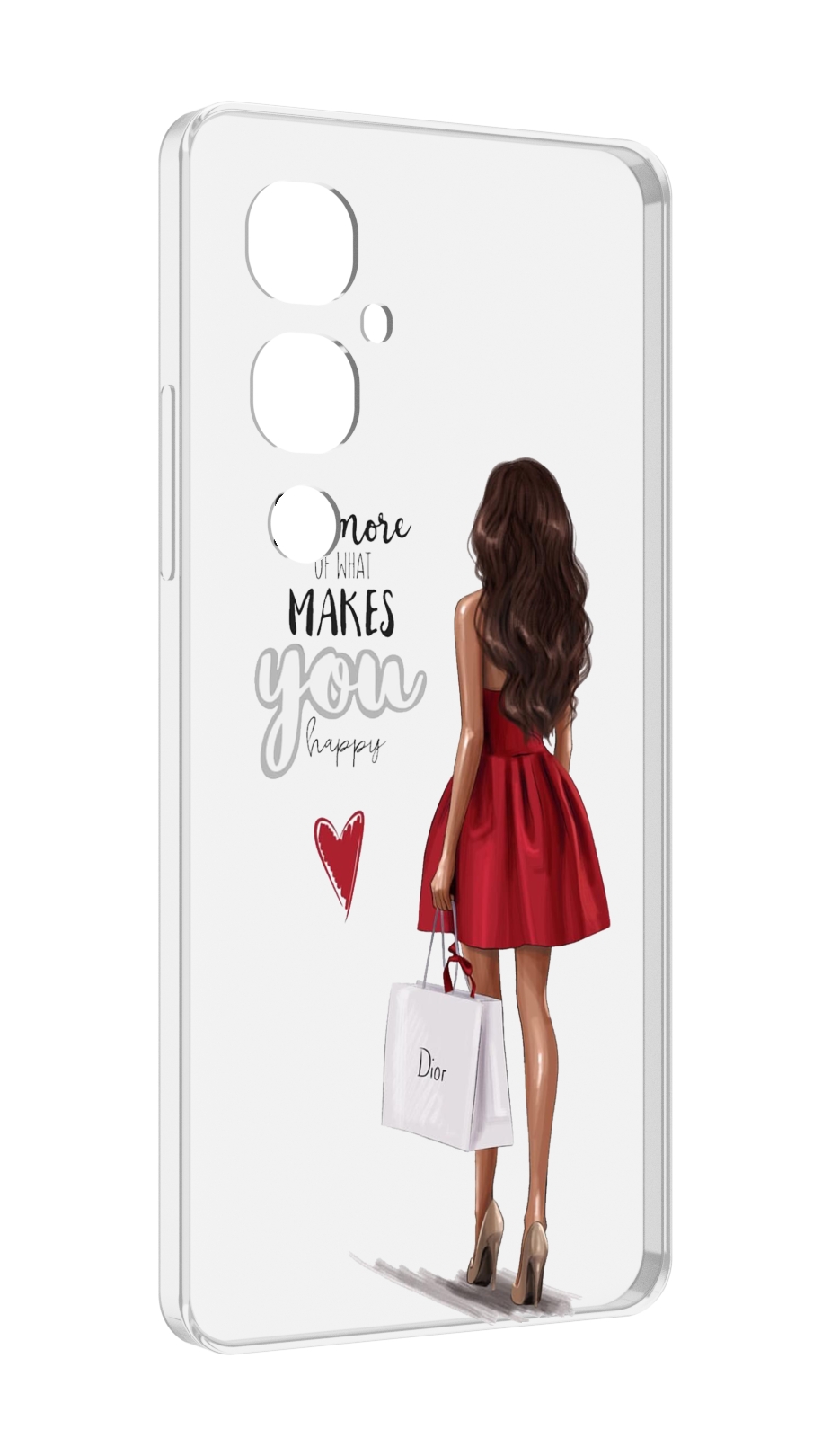 

Чехол MyPads Маленькие-радости женский для Tecno Pova 4 Pro, Прозрачный, Tocco