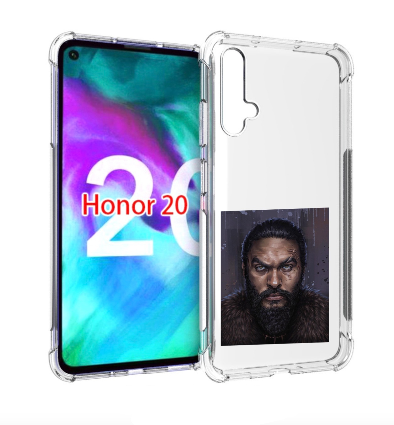 

Чехол бампер MyPads портрет-императора для Honor 20, Прозрачный, Tocco