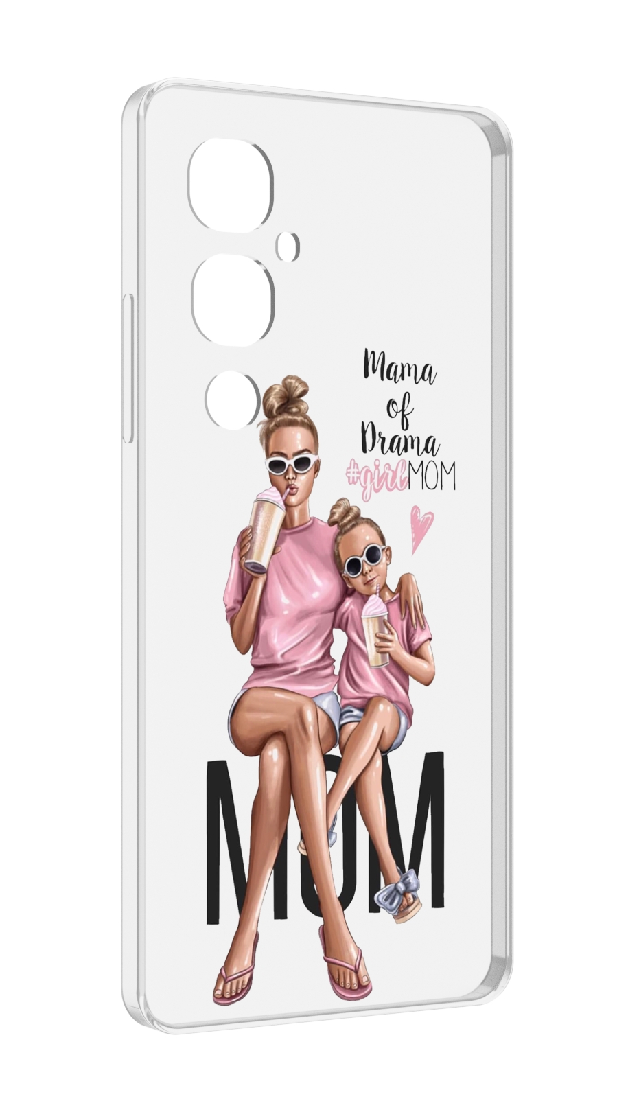 

Чехол MyPads Мама-мечты женский для Tecno Pova 4 Pro, Прозрачный, Tocco