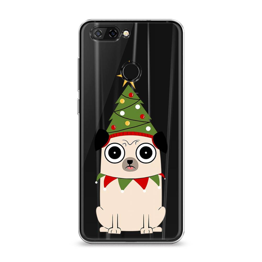 

Чехол на ZTE Blade V9 "Собачка с ёлочкой", Бежевый;красный;зеленый, 132450-1