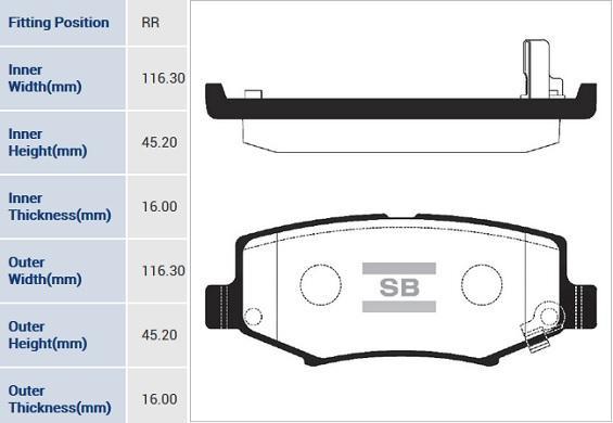 

Колодки Дисковые Зад. Jeep Wrangler 2.8crdi/3.8 V6 07> Sangsin brake SP2186 Sp2186