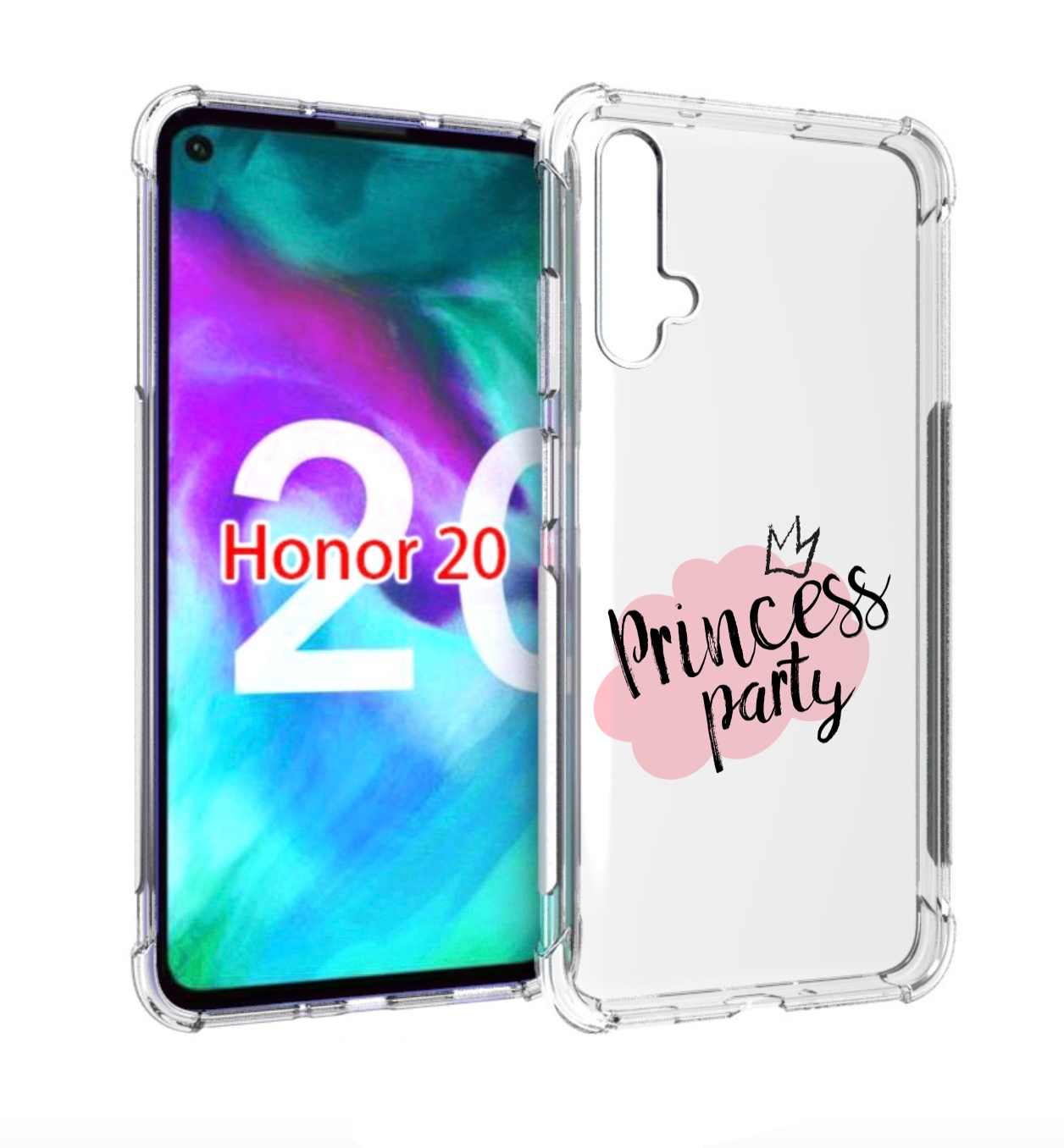 

Чехол бампер MyPads принцессная-вечеринка для Honor 20 Honor, Прозрачный, Tocco