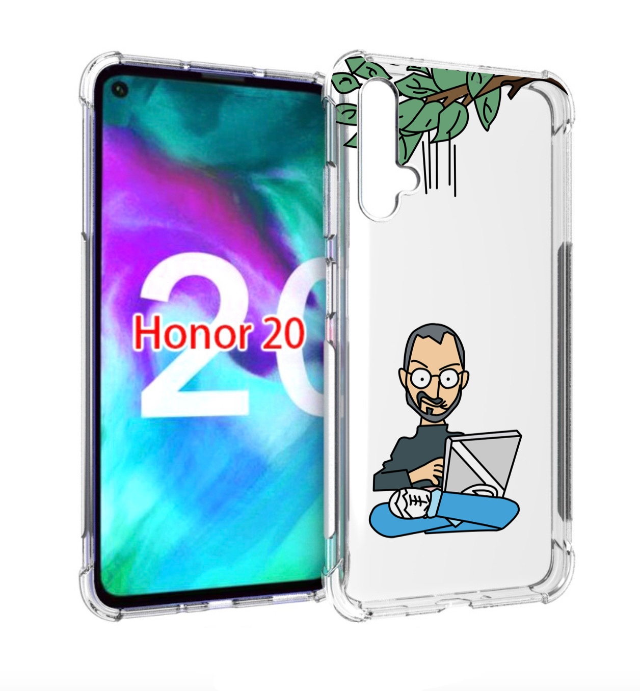 

Чехол бампер MyPads программист для Honor 20, Прозрачный, Tocco