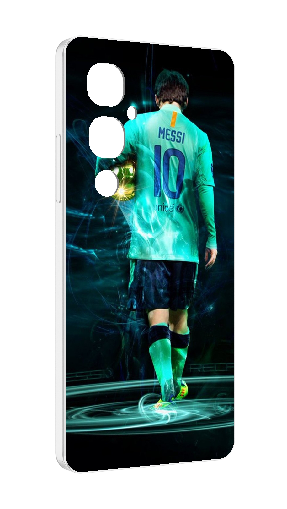 

Чехол MyPads Месси мужской для Tecno Pova 4 Pro, Прозрачный, Tocco