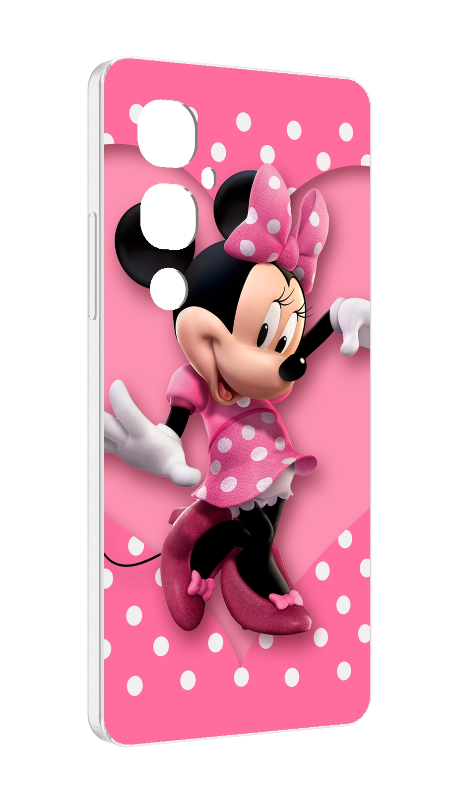 

Чехол MyPads Минни-Маус-в-сердце женский для Tecno Pova 4 Pro, Прозрачный, Tocco