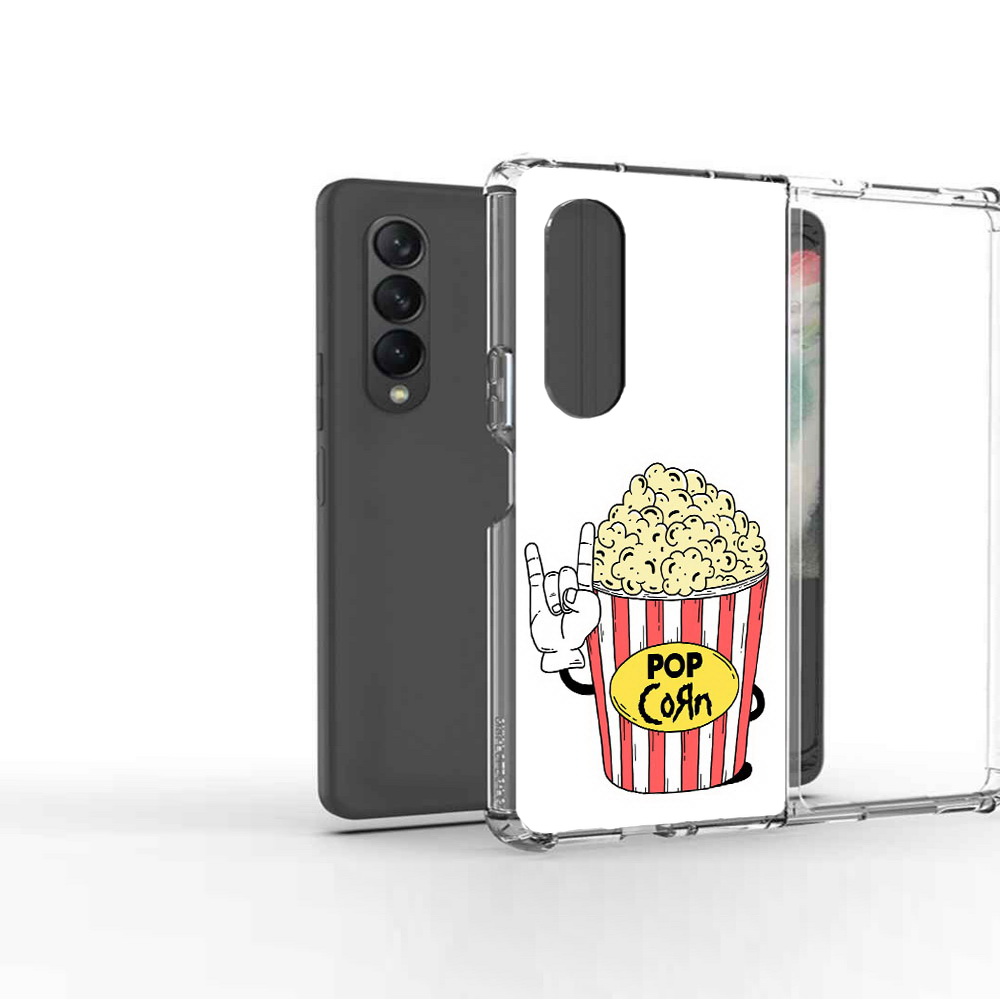 

Чехол MyPads Tocco для Samsung Galaxy Z Fold2 крутой попкорн, Прозрачный, Tocco