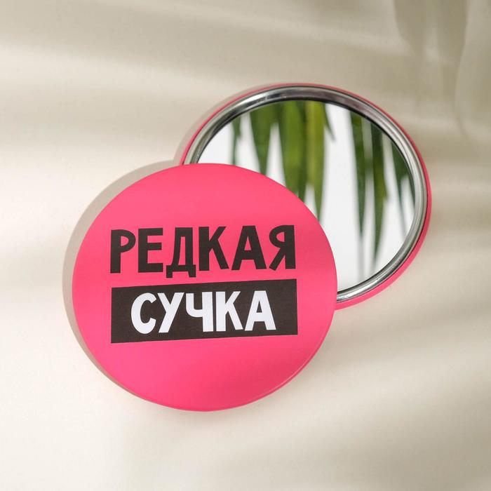 

Зеркало карманное «Редкая сучка», d=7 см, Разноцветный, 8 Марта