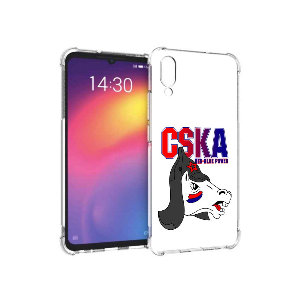 

Чехол MyPads Tocco для Meizu Note 9 ФК ЦСК лошадка россия (PT134513.88.179), Прозрачный, Tocco