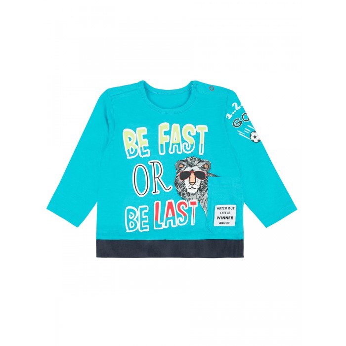 Лонгслив детский Pixo 0511102002, синий, 68