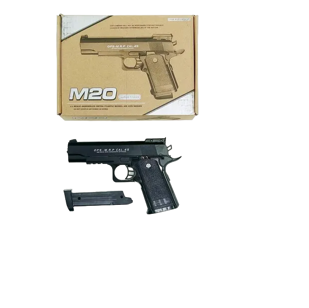 

Пистолет игрушечный металлический детский Airsoft Gun (№M20), Черный, NI0706580500