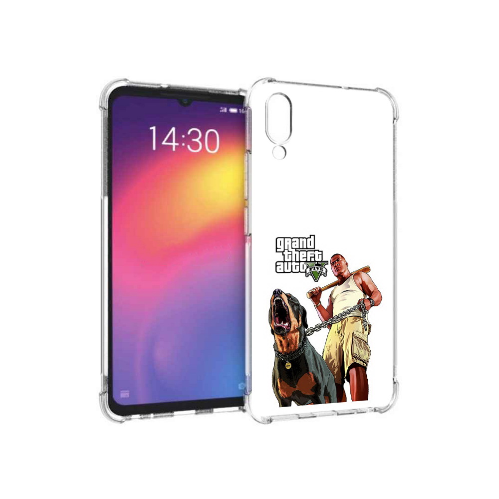 

Чехол MyPads Tocco для Meizu Note 9 GTA грозная собака (PT134513.88.18), Прозрачный, Tocco