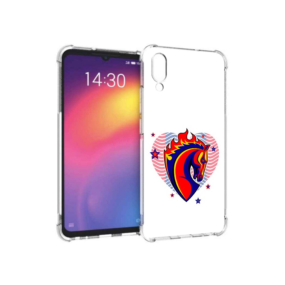 

Чехол MyPads Tocco для Meizu Note 9 ФК ЦСЛ Лошадь (PT134513.88.180), Прозрачный, Tocco