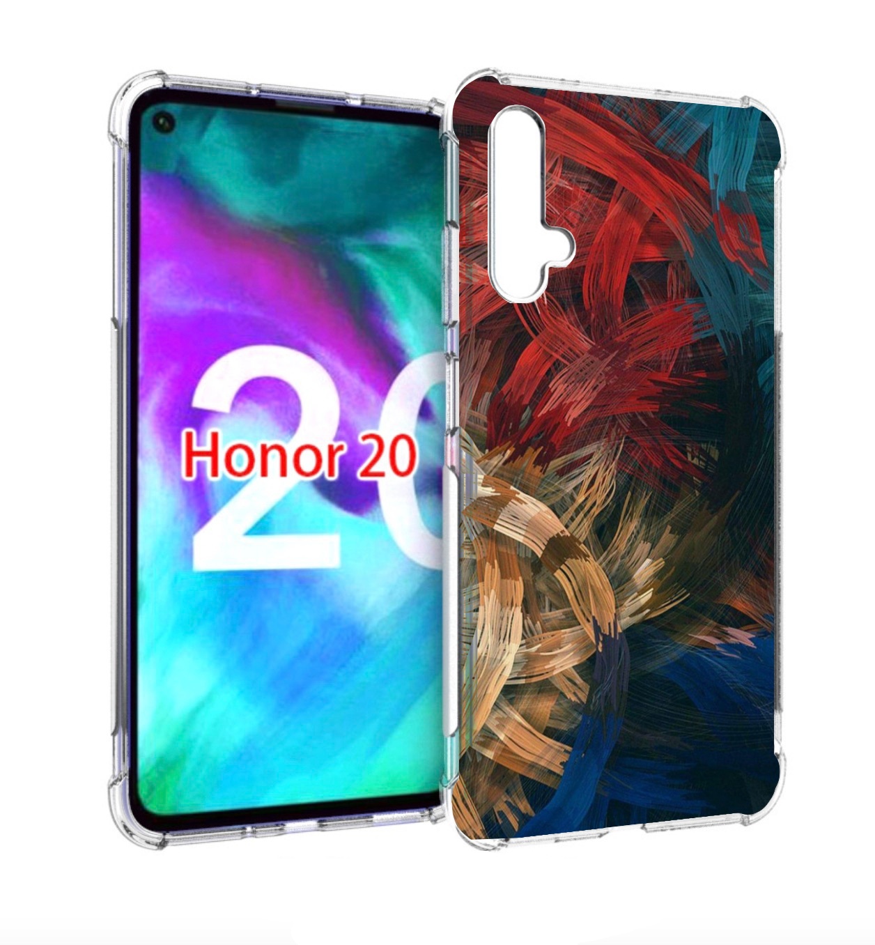 

Чехол бампер MyPads раскрашенная медь для Honor 20, Прозрачный, Tocco