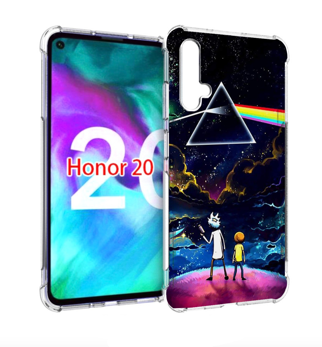 

Чехол бампер MyPads рик и морти в космосе для Honor 20 Honor, Прозрачный, Tocco