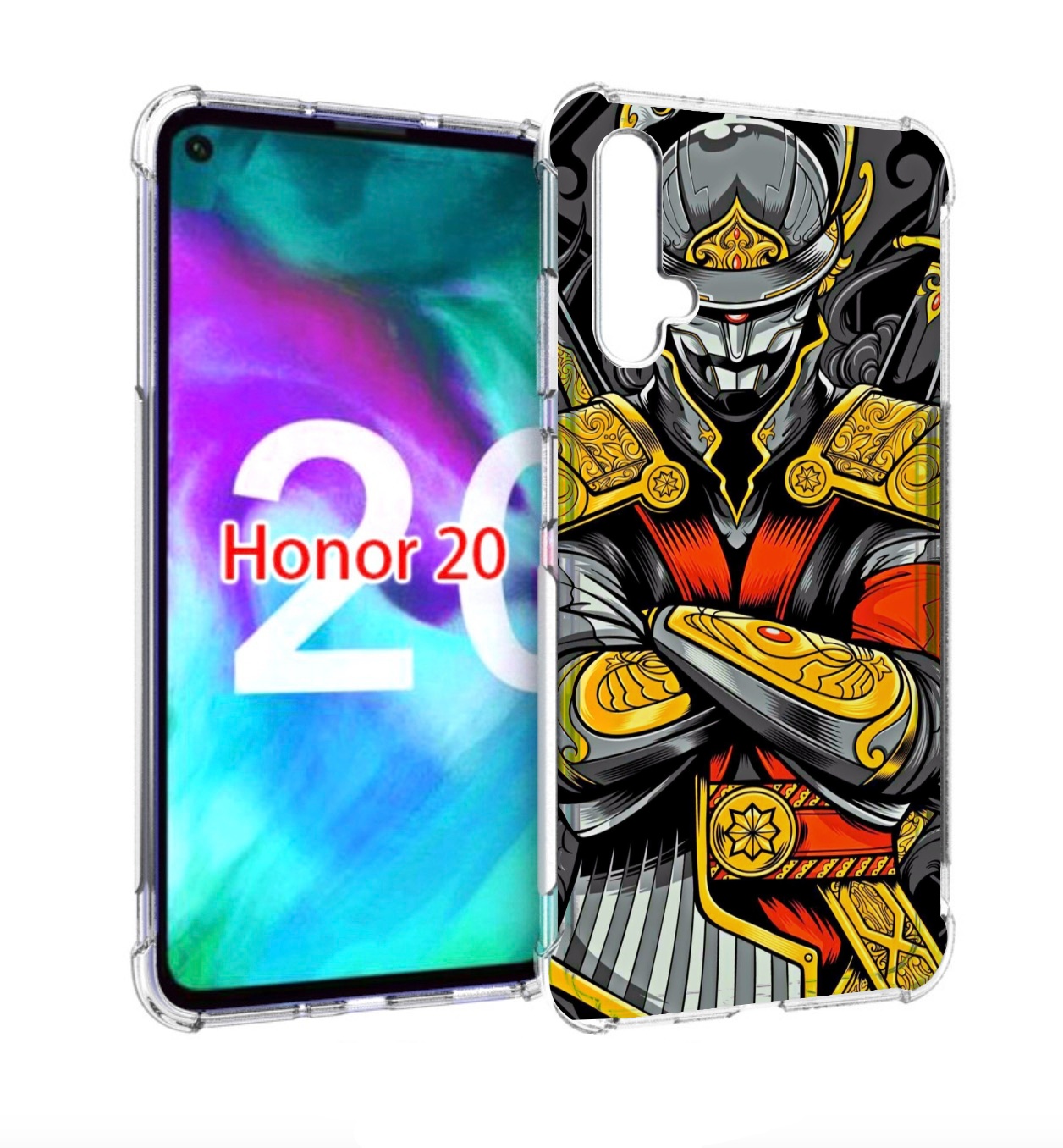 

Чехол бампер MyPads самурай для Honor 20, Прозрачный, Tocco