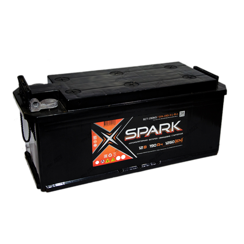 

АКБ 190 А/ч п.п. Spark ток 1250 513 х 223 х 223 конус