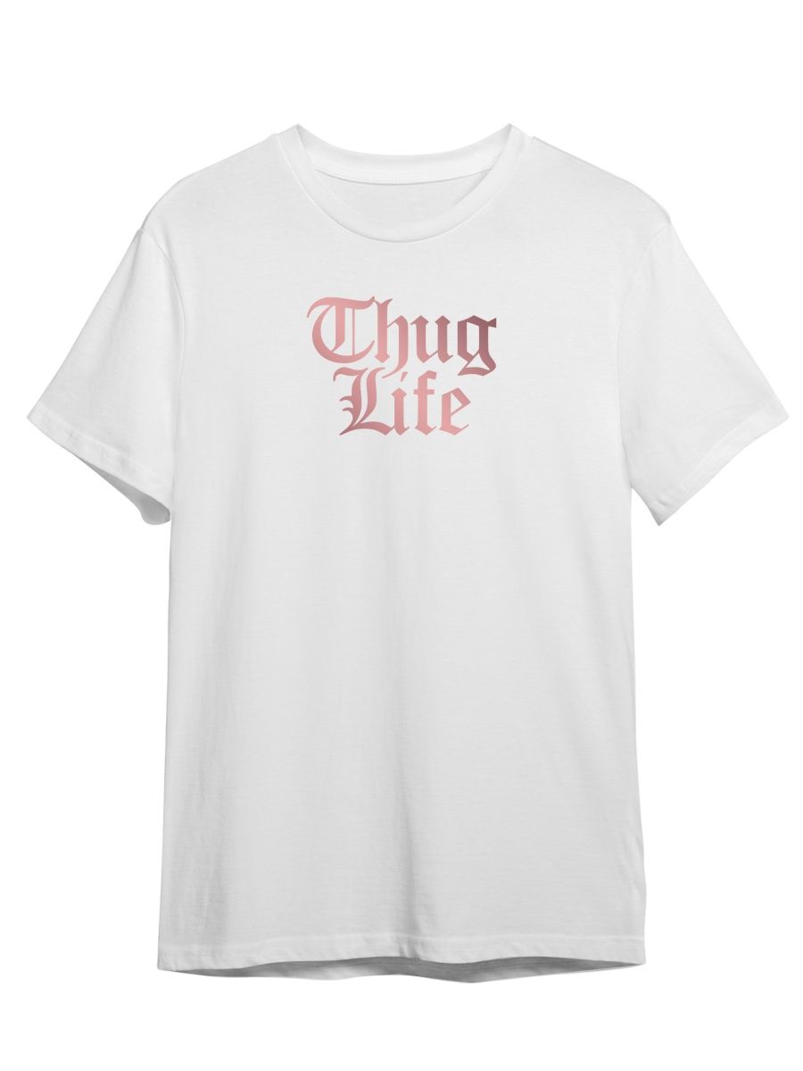 

Футболка унисекс Каждому Своё Thug life/2PAC/Готика STGO13ZP белая 3XL, "Thug life/2PAC/Готика" STGO13ZP