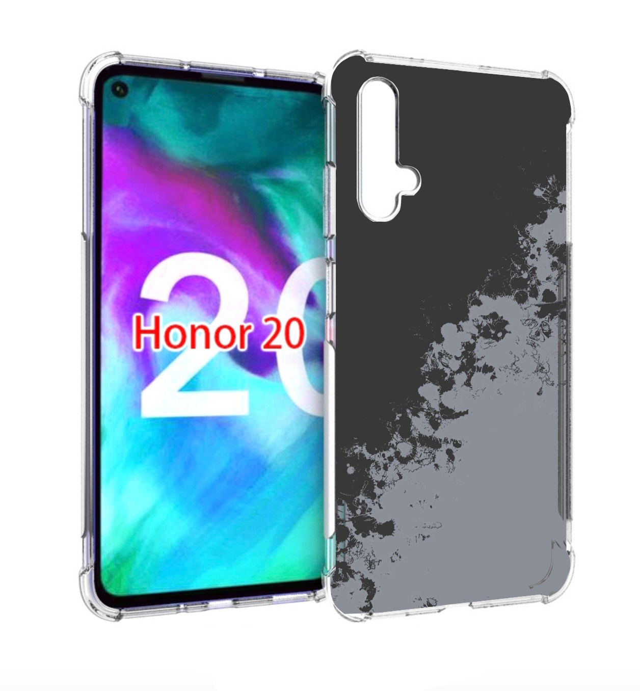 

Чехол бампер MyPads серый-эстетичный для Honor 20, Прозрачный, Tocco