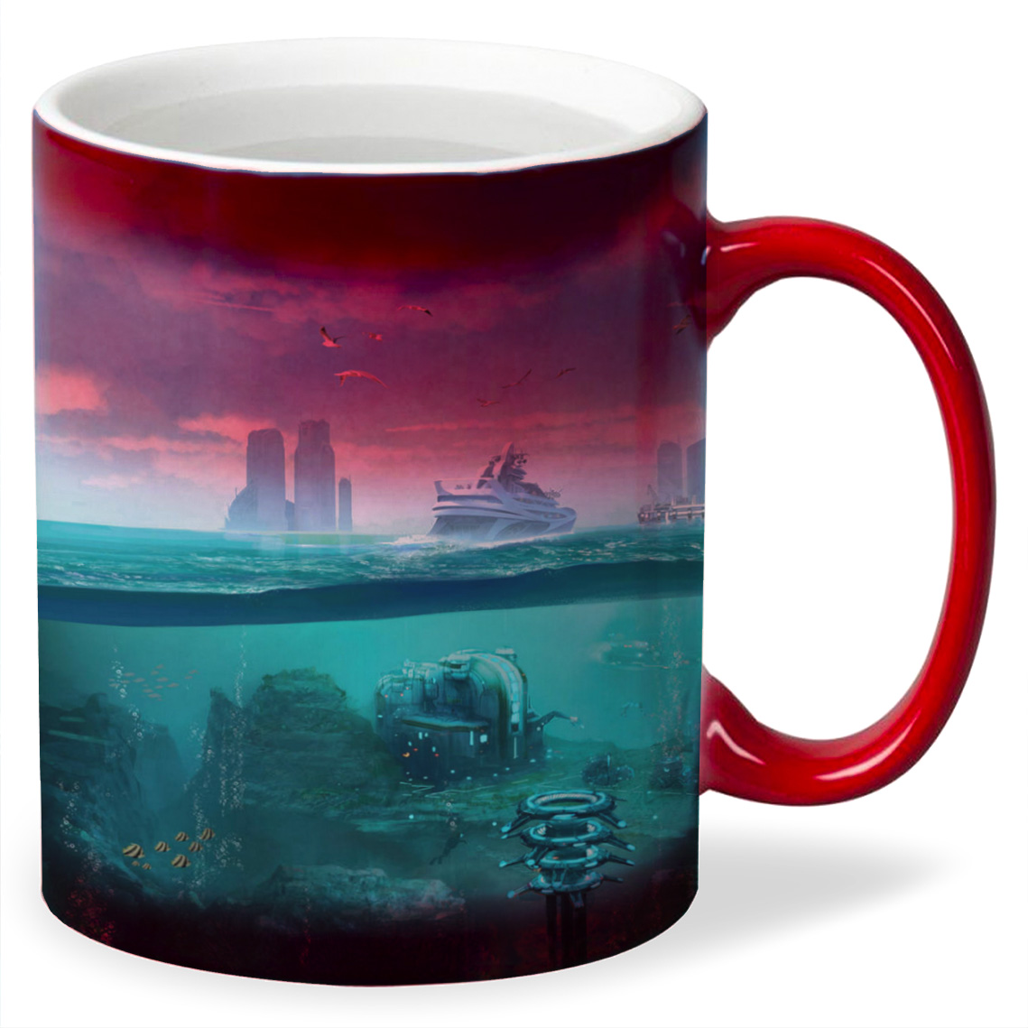 

Кружка CoolPodarok anno 2070 deep ocean Цивилизация на земле и под водой