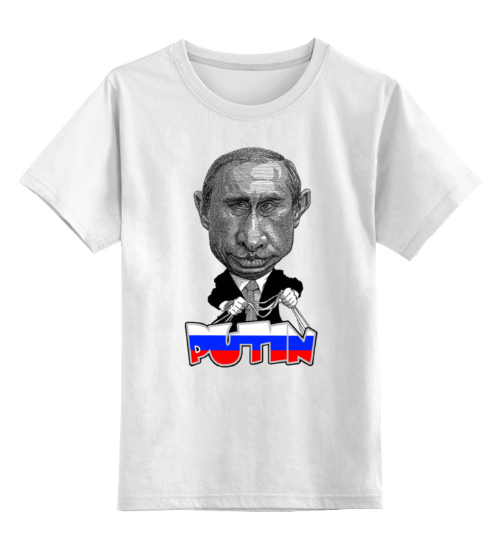 

Футболка детская Printio Putin цв. белый р. 164, Putin