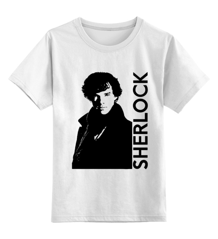 

Футболка детская Printio Шерлок (sherlock) цв. белый р. 164, Шерлок (sherlock)