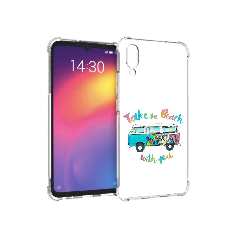 

Чехол MyPads Tocco для Meizu Note 9 Хиппи автобус (PT134513.88.190), Прозрачный, Tocco