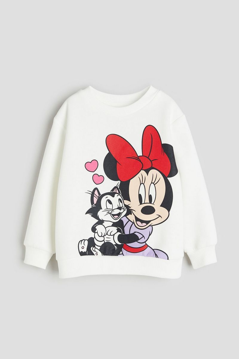 

Джемпер детский H&M 1137239, Белый Минни Маус, 110, 1137239