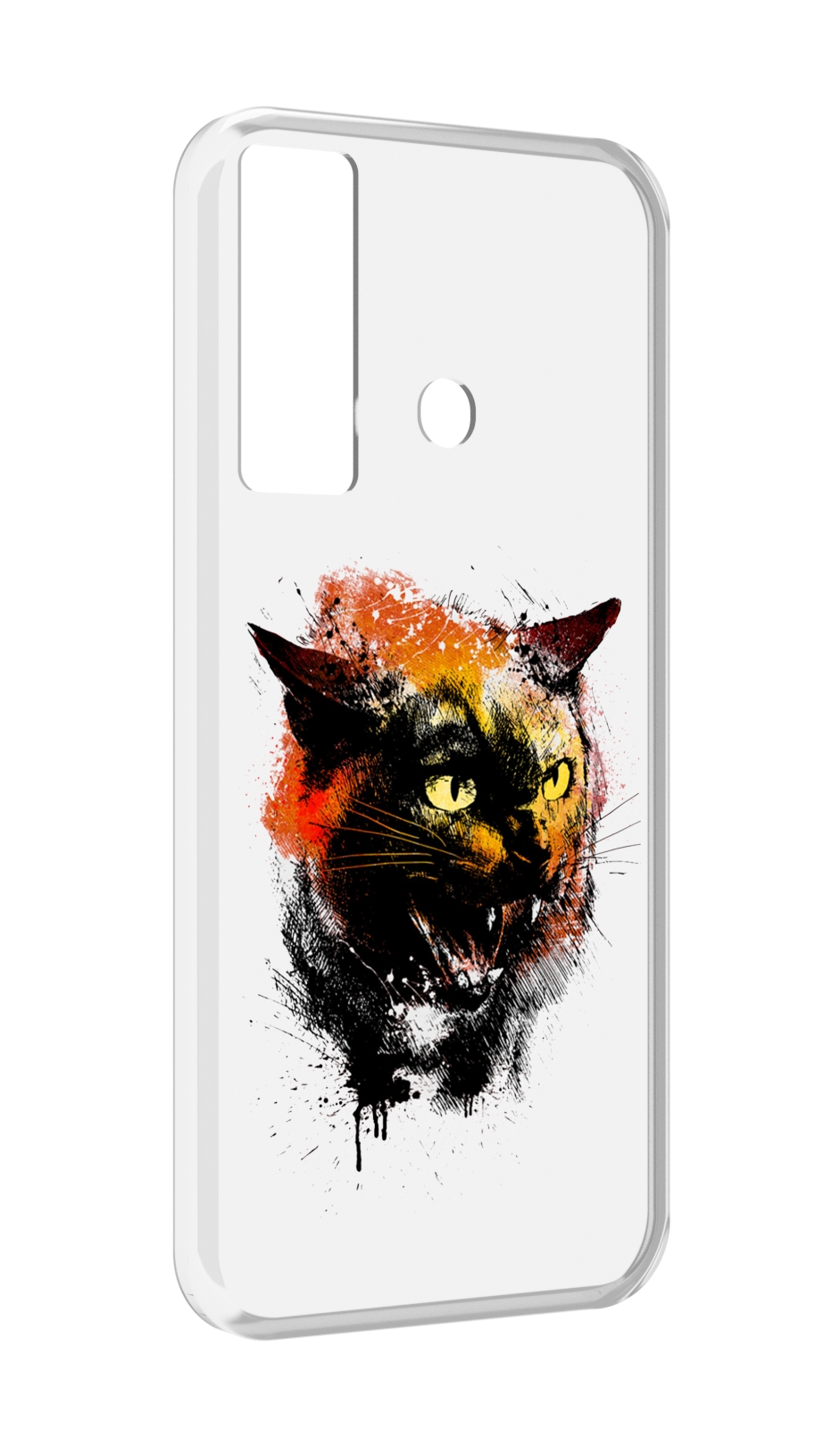 

Чехол MyPads сиамский кот для Tecno Camon 17, Прозрачный, Tocco