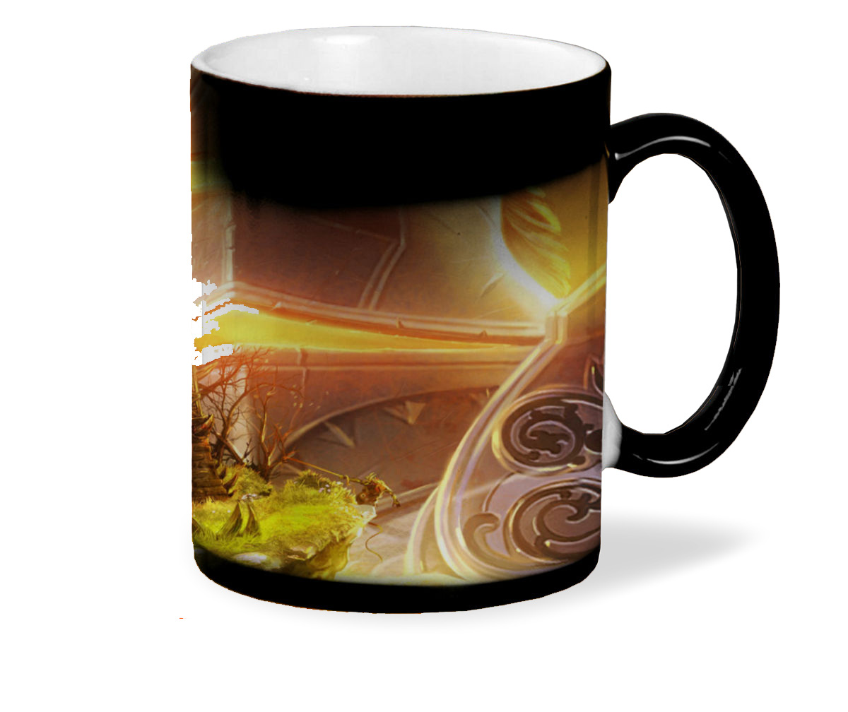 

Кружка CoolPodarok majesty 2 monster kingdom Рыцарь Ладонь Замок Драконы