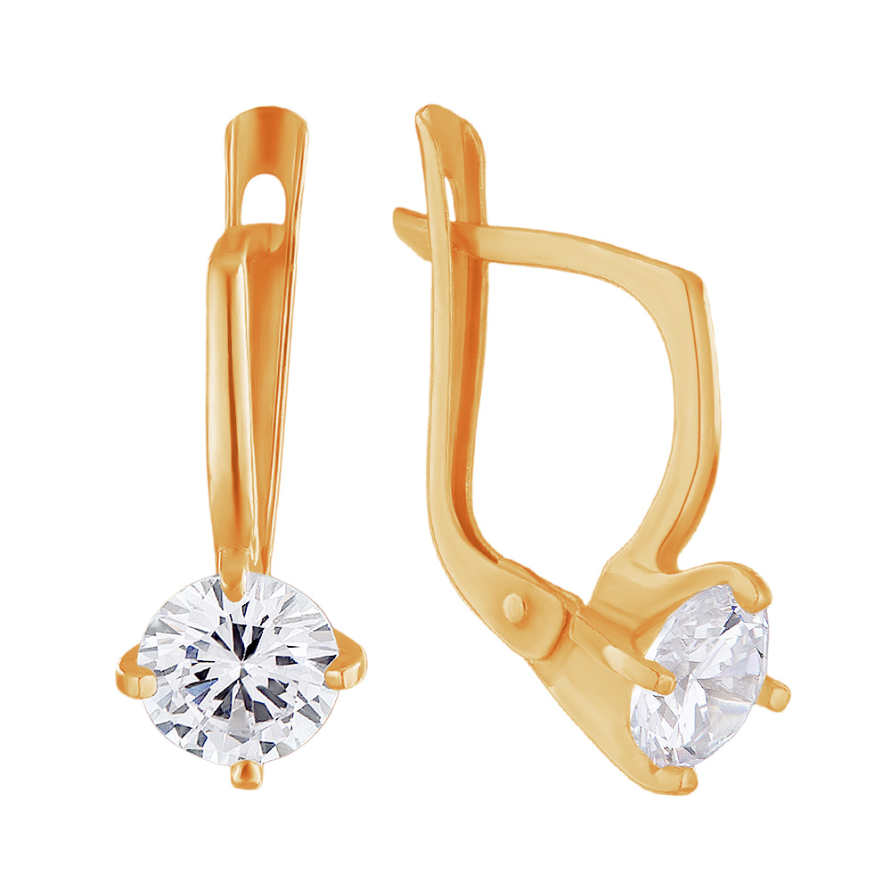 

Серьги из серебра ЮВЕЛИР КАРАТ 2129980/9п, фианит, 2129980/9п