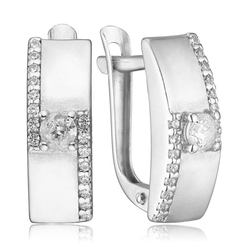 

Серьги из серебра с фианитом ЮВЕЛИР КАРАТ 2125844/9, 2125844/9