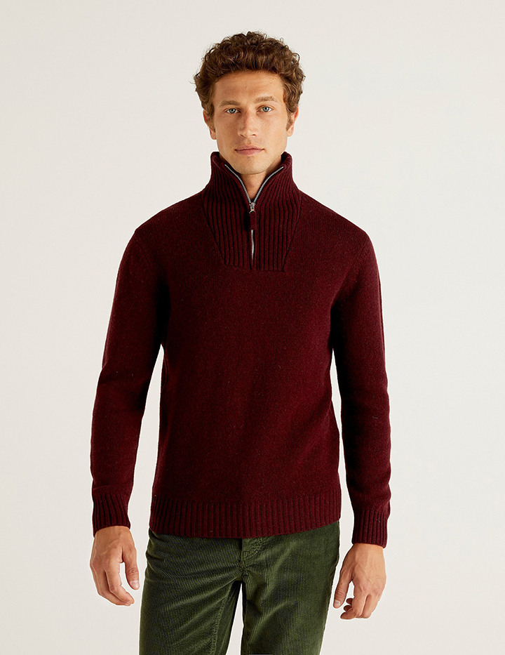 

Свитер мужской 21A_103MU2561 United Colors of Benetton коричневый S, 21A_103MU2561