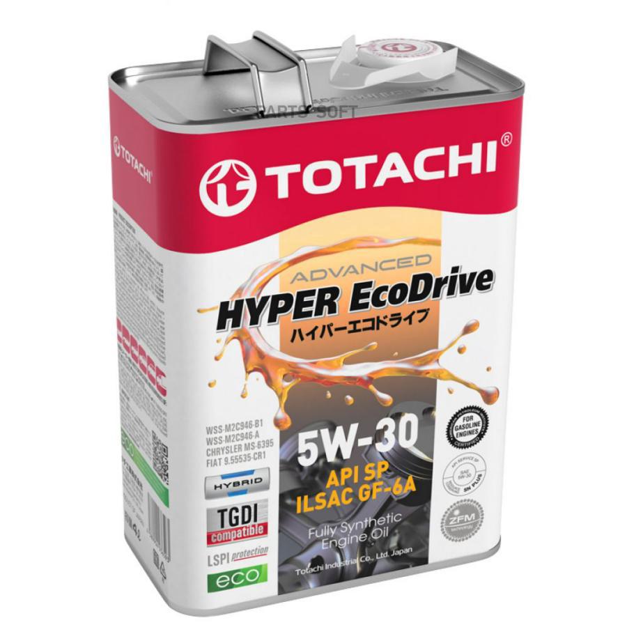 Моторное масло Totachi синтетическое HYPER Ecodrive 5W30 API SP ILSAC GF-6A 4л