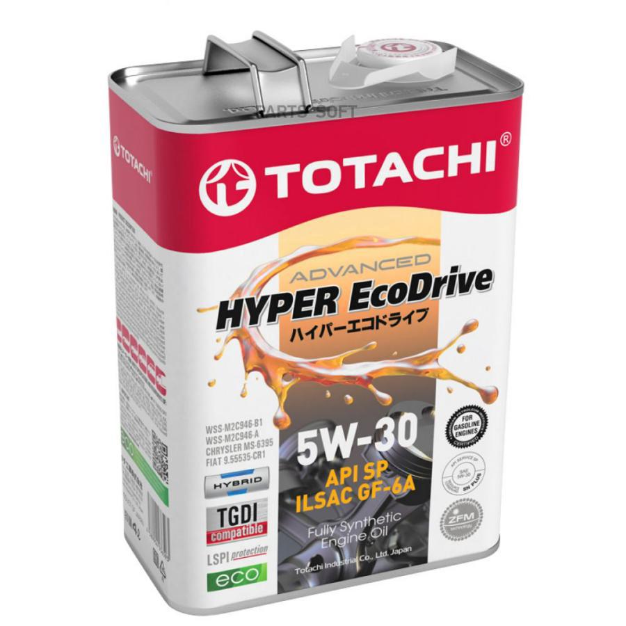 

Моторное масло Totachi синтетическое HYPER Ecodrive 5W30 API SP ILSAC GF-6A 4л