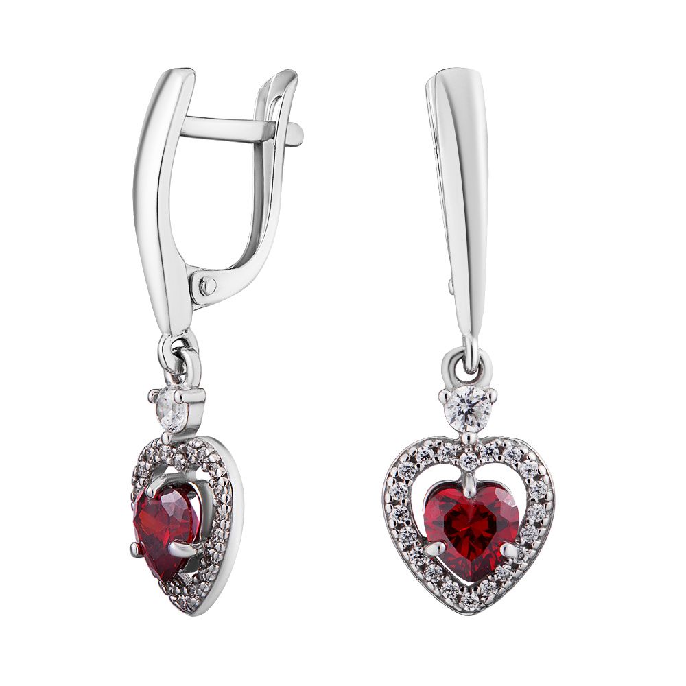 

Серьги из серебра с фианитом/гранатом ЮВЕЛИР КАРАТ 2728775/91гс, 2728775/91гс