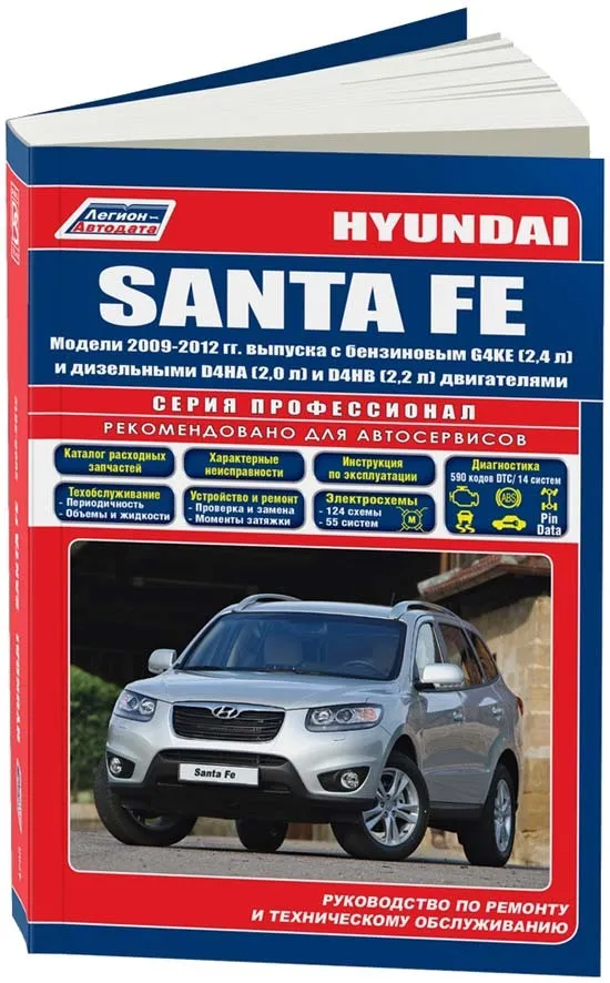 

Книга Hyundai SANTA FE. Модели 2009-12 гг. выпуска с бензиновым…