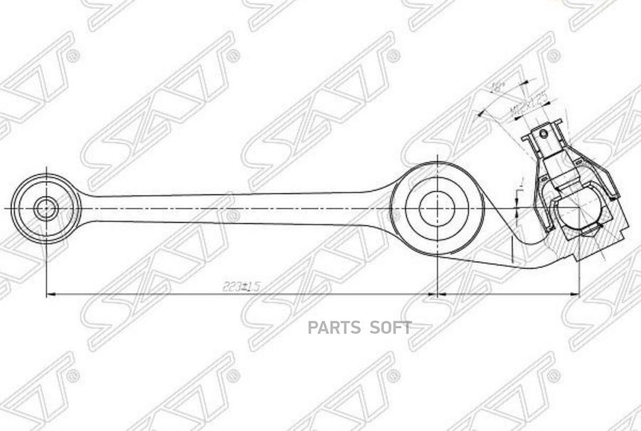 SAT Рычаг FR нижний TOYOTA DUET/DAIHATSU STORIA/YRV 98- RH