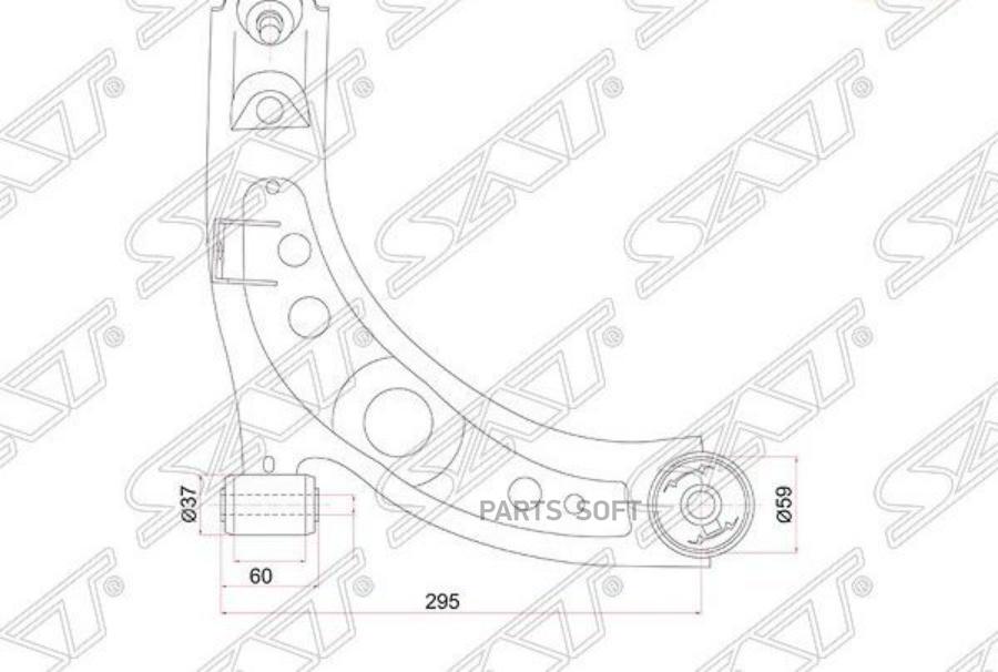 

Рычаг Подвески Рычаг Нижний Toyota Passo 04- Rh Перед. Прав. Sat арт. ST48068B1080